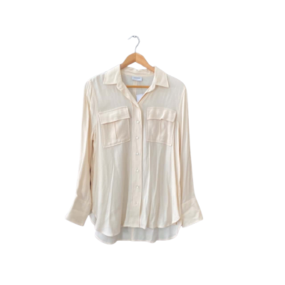 Sussan Size 6 Long Sleeve Shirt Cream BNWT