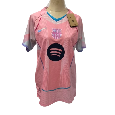 Nike Mens  Size S FC Barcelona Jersey Pink  