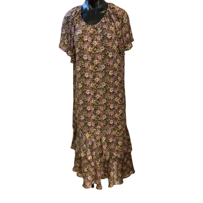 Veronica Maine Womens  Size 16 Casual Dress Floral 