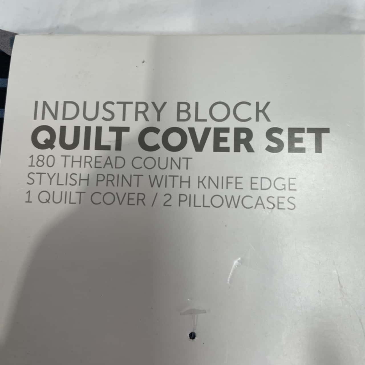 Target Quilt Cover Set. Queen Size. Industry Block (s)