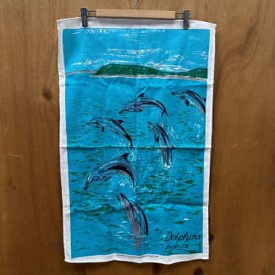 Dolphins Australia Cotton Tea Towel 