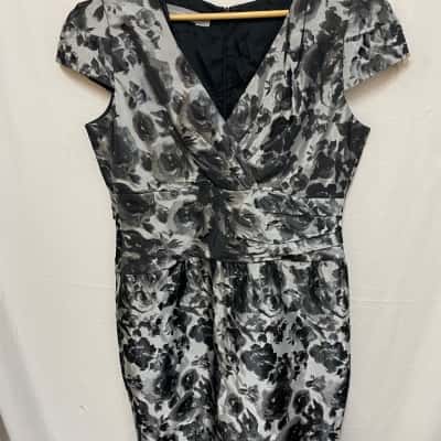 Womens  Size 14 Black  / Grey dress