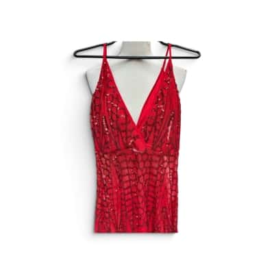  Women’s- Size M - ALAMOUR RED Cocktail Dress 