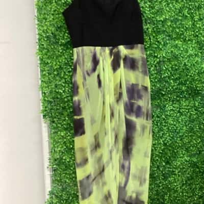 Wish  Womens  Size 12 Cocktail Dress Black  / Green 