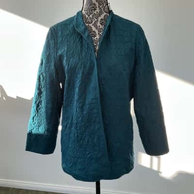  Womens  Size One Size Open Jacket Teal 
