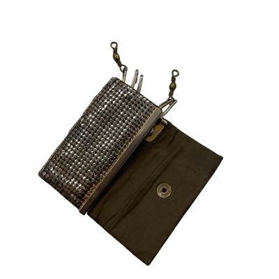 Glomesh  Key Purse Gold tone