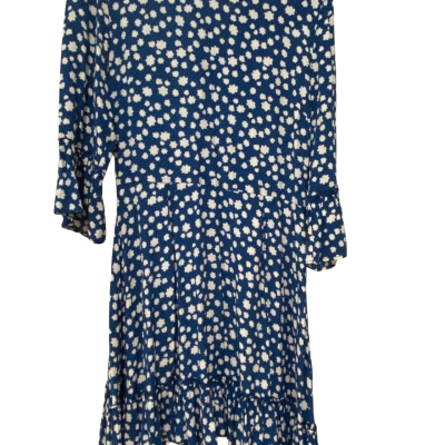 Mister Zimi Womens  Size 10 Casual Dress Blue / White 
