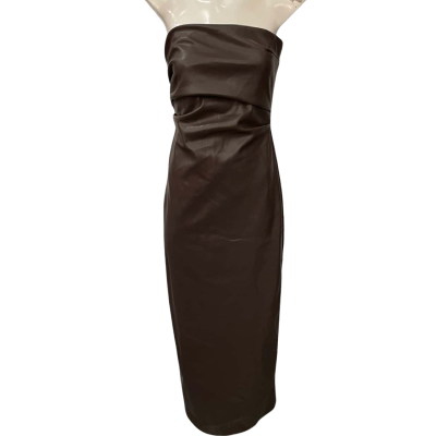 Glassons Womens  Size 8 Maxi Dress / Strapless Dress Brown 