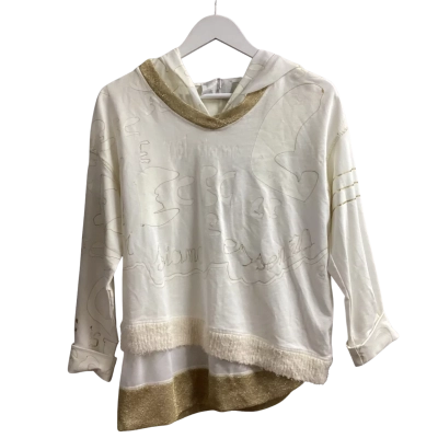 Elisa Cavaletti Size S - Hooded Pullover - Off White - new with tags