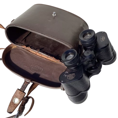 Ross London Binoculars 9x35 Stepruva with Original Brown Case 