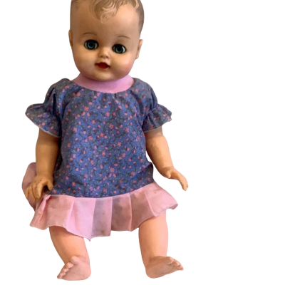 `Vintage’ Rubber and Plastic Sitting Doll - 20” Tall   