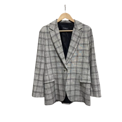 Cable Melbourne Womens  Size S Blazer Checked / Grey 