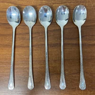 5 x Pitcher EPNS A1 long handled spoons