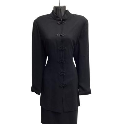 Marianna Womens  Size 10 Long Sleeve Dress Black  