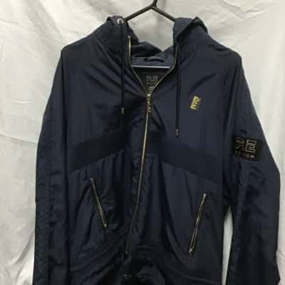 PE Nation Womens Man-Down jacket Size L  Gold / Navy Blue 