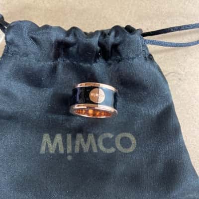Mimco Womens Ring Black  / Rose Gold 