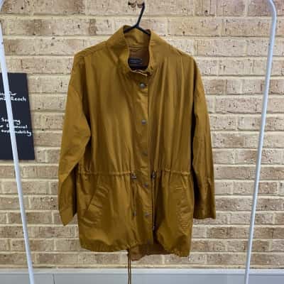 Sportscraft Mustard Brown Hooded Coat/Jacket Size 18 