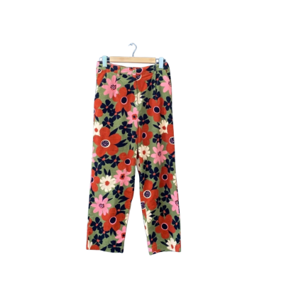Princess Highway Size 10 High Waisted Pants Floral/Green/Multicoloured/Pattern 