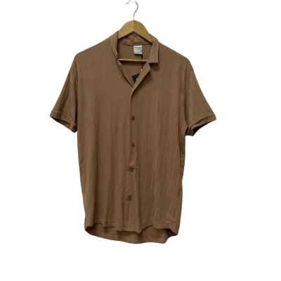 Marrakech Mens  Size L Printed Shirt Brown 