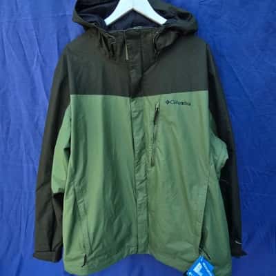 Columbia Mens  Size XL Front Zipper / Hood Jacket / Raincoat / Ski Jacket / Winter Coat Green 