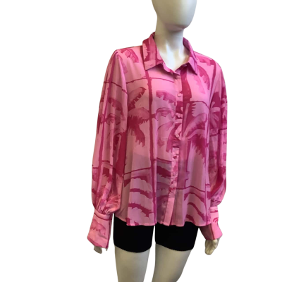 Brand New Runaway Womens Size XXL Fleetwood Shirt Arlo Pink