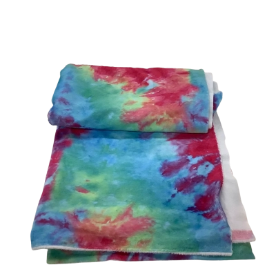 Super Soft Pink / Blue Fabric Feels Like Fur 108 x 110 cm    F5