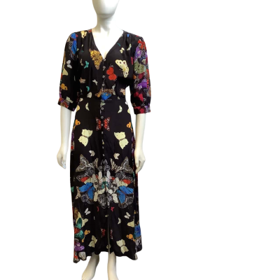 Trelise Cooper Womens  Size S Butterfly Me To The Moon Maxi Dress Multicoloured