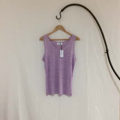Feather & Noise Women's  Size 12 Sleeveless Top Purple 