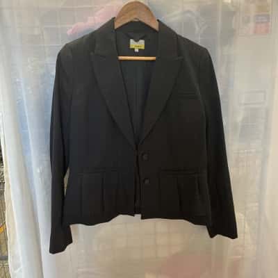 Hobbs N.W.3 Womens  Size 12 Blazer Black  