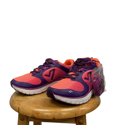 Vionic Womens Size 5 Elation Lace Up Sneakers Orange / Purple 