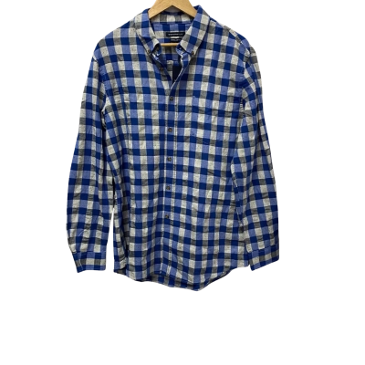 Sportscraft Man Mens  Size L Long Sleeve Checked Shirt Blue / White 