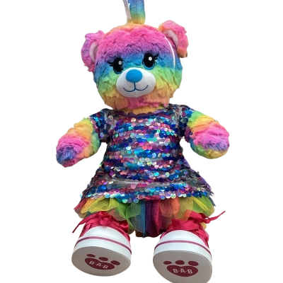 Build-a-bear Rainbow Bear 