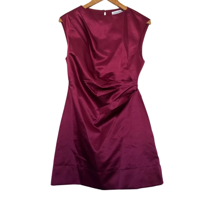 Atmos&Here Size 8 Burgundy Dress