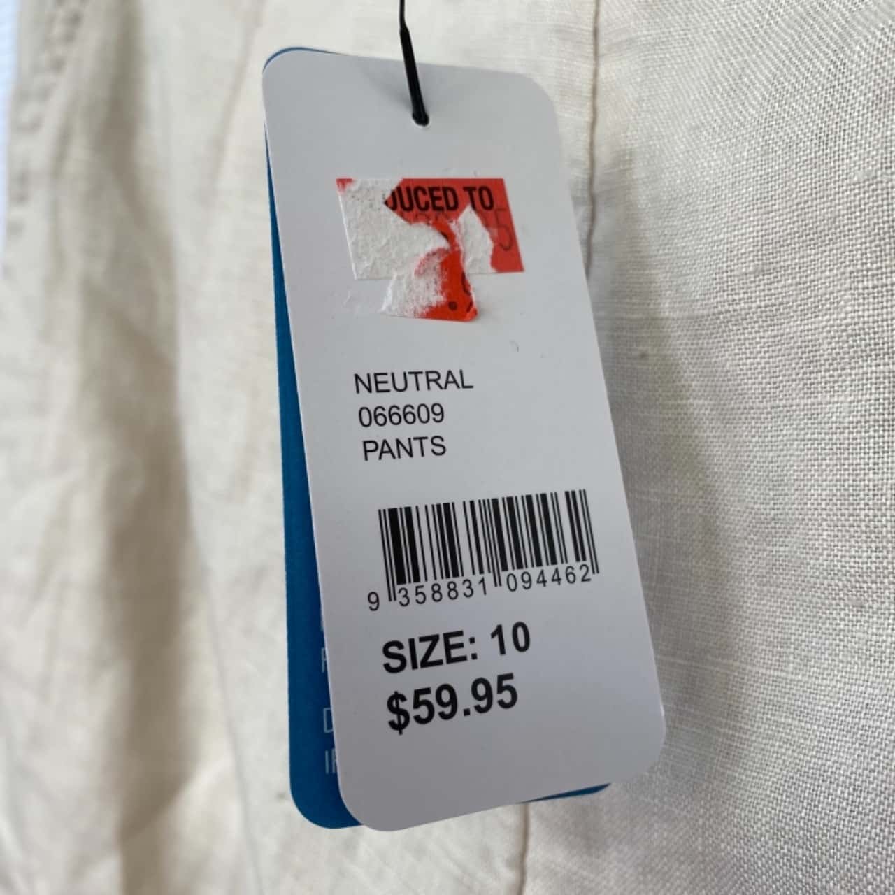 Sportsgirl Size 10 Beige Linen Pants(s)