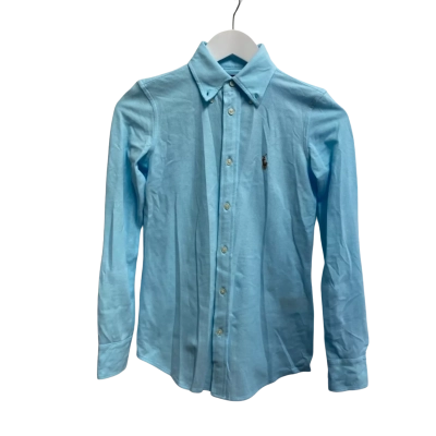 Polo Ralph Lauren Womens Size XXXS Long Sleeve Shirt   / Polo Shirt Aqua  