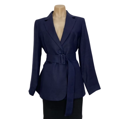 Perri Cutten blue linen blazer  Size 10 