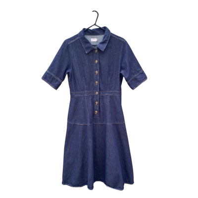 Womans Gorman Size 12 Denim Shirt Dress Blue 