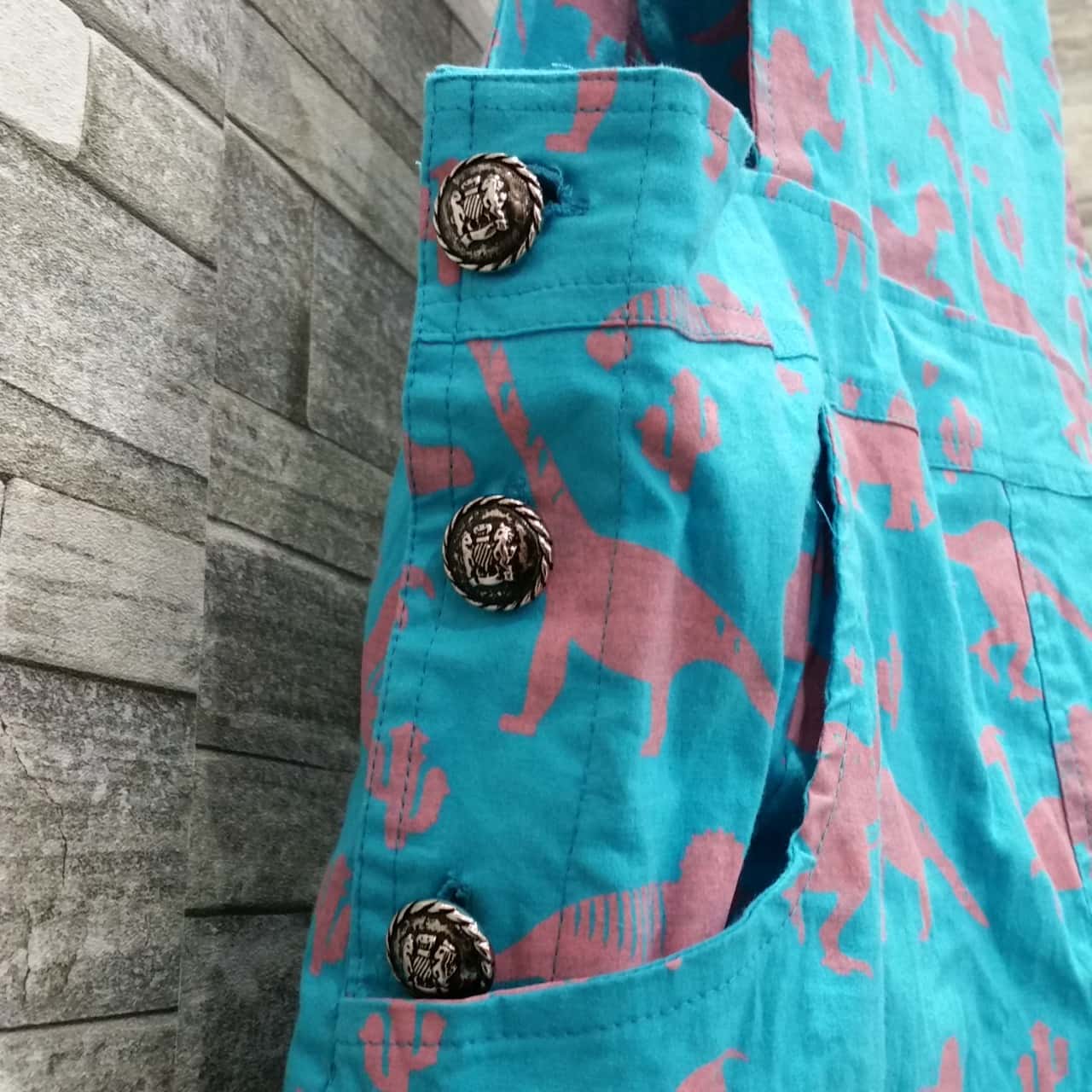 Bonsai Kitten Womens Size 16 Short Overalls Blue / Other (s)