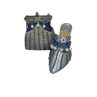 Nostalgia Collectible Figurines High Heel Shoe and Handbag
