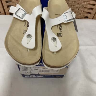 NIB Birkenstock Unisex Size 42 Sandals White Mens Women’s 