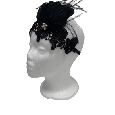 Unbranded Women's Lace Hair Band Black  
