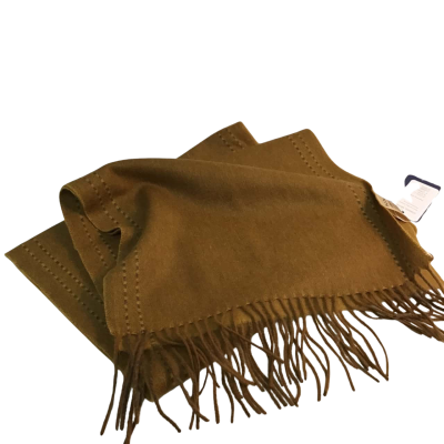  Womens  Size 17.6 Cashmere Brown / Burnt Orange Scarf