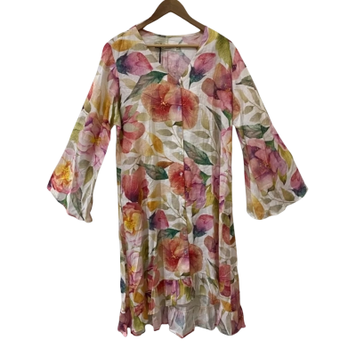 Carolina Womens Size M/L Multicoloured Floral Dress