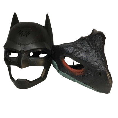 Batman Face Mask Works  and Dinosaur Face Mask