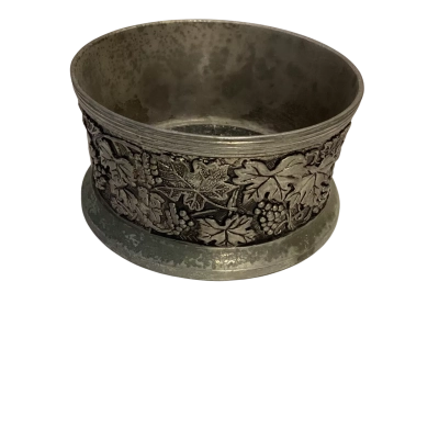 Vintage Pewter Wine Bottle Holder