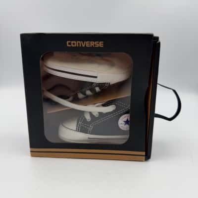 Converse - First Star Hi Shoes Black - Size UK 1   