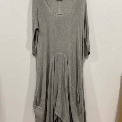 Imagine Womens  Size L Maxi Dress Grey 