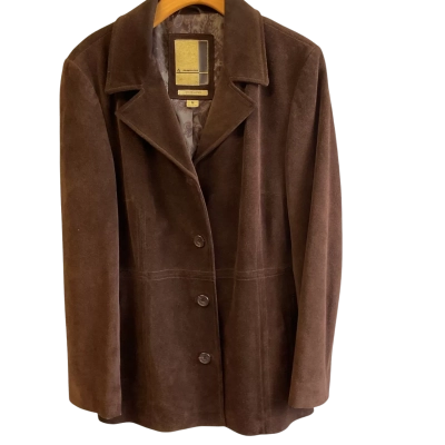 “Colorado” Womens leather Jacket-  Size M Brown 