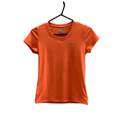 Under Armour Girls Size 14-16 Years Active T-Shirt Orange 