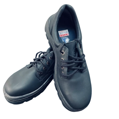 Mens  Size 10 Black  Blue Steel Shoes